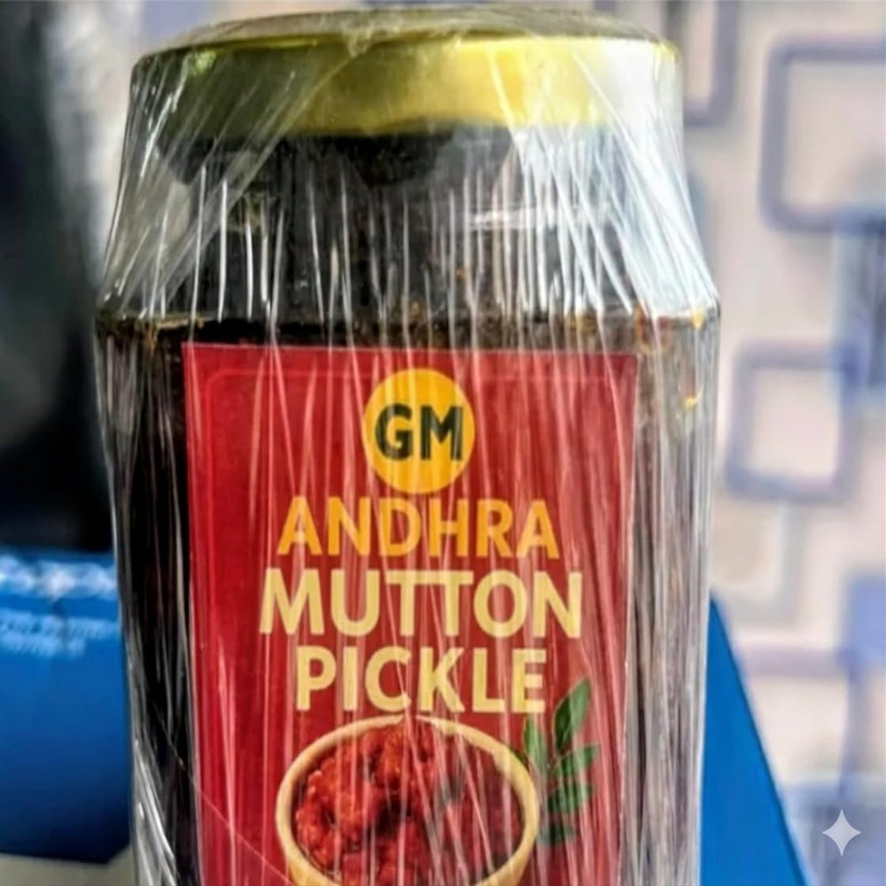 GM Andhra Boneless Mutton Pickle||Traditional South Indian Style||Spicy Non-Vegetarian Condiment|| 500g Glass Jar