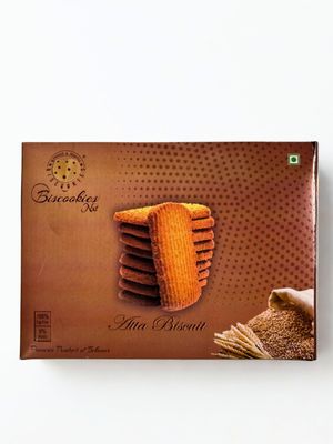Biscookies Premium Atta Biscuits, Traditional Whole Wheat Cookies, No Maida, 300g Box, Perfect Tea Time Snacks from Bikaner