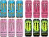 Monster Energy Drink Variety Pack, Mango Loco, Ultra Strawberry Dreams, Ultra Rosa, Super Dry Nitro, Zero Sugar, Each 500ml X 12 Pack (Produsct Of USA) view 1