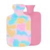 AARSH Hot Water Bag with Soft Cover 1000 ML | Hot Water Bags for Pain Relief,Period Cramps | Ideal for Neck,Hand Feet and Shoulder,Menstrual,Hot and Cold Compress [ 1000ML PINK] (1000ML,RAINBOW) view 1