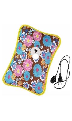 Mohinidreams Electric Hot Water Bag for Pain Relief Soft and Durable Heat Pouch for Cramps, Back Pain, Muscle Aches & Winter Comfort | Easy to Use, Portable & Reusable (Multicolour)