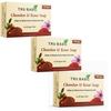 Tru Basic Chandan & Kesar Glycerine Soap | Enriched with Sandalwood & Saffron | Moisturizing and Skin Brightening Bath Soap | For All Skin Types | Pack of 3 (100g each) view 1