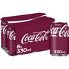 Coca-Cola Cherry Flavoured Carbonated Soft Drink, 330ml Can (Product Of USA) (330ml X Pack of 6) view 1