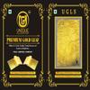 UGLS 24k Edible Gold Leaf Sheets 25 pcs - 3x4.inches for Sweets (Mithai) Decoration, Cakes Decoration, Worshipper (Pooja), Jain Temple, Face Facial Spa & Many More Benefits. view 1