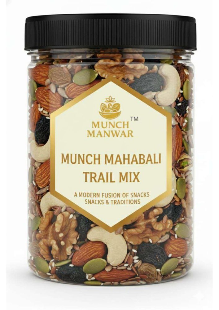 Natural Trail Mix with Almonds, Cashews, Pumpkin Seeds, and Chia Seeds, Healthy Power Snack (1 kg, dry fruiets)