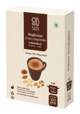 GD FARM FRESH- Ragilicious - Choco Ragi Drink- Goodness of Ragi with Delicious Chocolate Flavour. No Refined Sugar. No artificial colours or flavours.