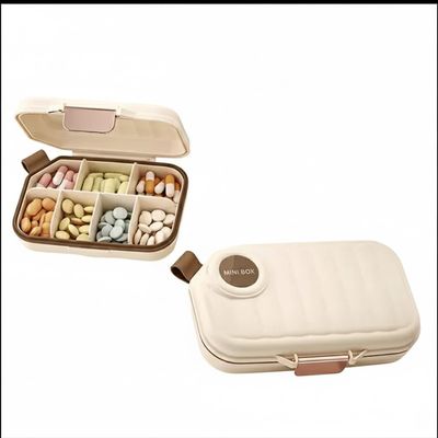 CARTZILLA Pill Medicine Organizer Storage Box with 7 Compartments - Made of Food Grade Cereal Fiber, Moisture Proof, BPA free Wheat Straw Material, Pocket, Purse, Daily Pill Case, Ideal for Travel, Portable Medicine Vitamin Holder Container (BIG, 1,