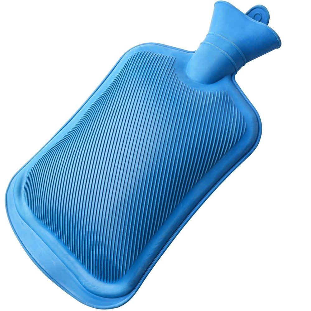 2L Rubber Hot Water Bag for Pain Relief Rubber Heating Bag for Period Cramps | Leak-Proof Design with Washer & Fishtail Inlet | Reusable Warm Heat Pack for Back, Neck, Joint Pain & Injuries