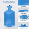 2L Rubber Hot Water Bag for Pain Relief Rubber Heating Bag for Period Cramps | Leak-Proof Design with Washer & Fishtail Inlet | Reusable Warm Heat Pack for Back, Neck, Joint Pain & Injuries view 3