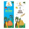 The Growing Giraffe Ragi Cookies & Cheese Crackers Combo | 100% Natural, Healthy & Nutritious Snacks for Kids & Adults | Wholesome Baked Biscuits Made with Ragi, Whole Grains & Real Cheese | (160g Ragi + 60g Cheese) view 1