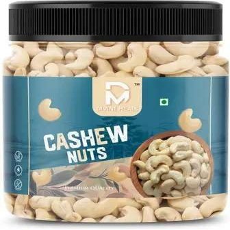 DIVINE MEALS Whole Cashews |Kaju Nuts Grade W320 | Plant Based Protein | Gluten-Free | Nutty Flavor | Healthy Snack | Rich Delicious Taste (1Kg)