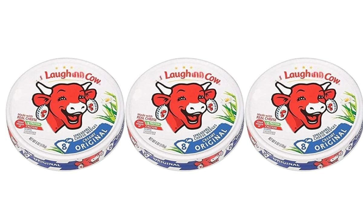 Laughings Cow Original Cheese Triangle Portion Delicious 120g Pack of 3 (Imported)