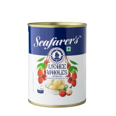 Seafarer's Canned Lychee Wholes, 1130 g Combo Pack of 565 g x 2 Sweet, Juicy & Ready-to-Eat | Real Lychee | Perfect for Desserts, Mocktails, Ice Cream, Shakes & Salads