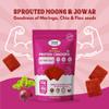 NIHKAN Beetroot Protein Thin Crackers | 100% Baked Chips Healthy Snack | Gluten Free High Protein Crisps | No Palm Oil, No Preservatives, Fibre Rich & All Natural -100g view 3