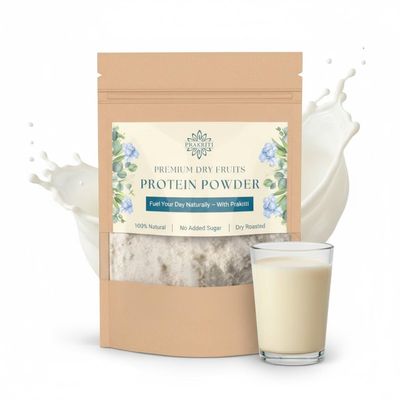 Prakriti Dry Fruit Sugar-free Protein Powder Plant-Based Superfood Blend with Cashew, Almond, Fox Nuts, Pumpkin & Seeds Sugar-Free, No Preservatives 500 g