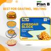 Plan B Vegan Cheese Melty Duo | Mozzarella & Cheddar Blocks | 500g | Plant-Based, Dairy-Free, Lactose-Free, Cashew-Based | Perfect for Pizza, Pasta, Baking & Everyday Cooking view 3