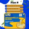 Plan B Vegan Cheese Melty Duo | Mozzarella & Cheddar Blocks | 500g | Plant-Based, Dairy-Free, Lactose-Free, Cashew-Based | Perfect for Pizza, Pasta, Baking & Everyday Cooking view 4