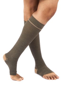 Class 2 Compression Stockings for Varicose Veins | Varicose Veins Stockings For Men And Women | Gentle Compression & All-Day Relief - | Open Toe | Knee Length (2332 mmHg) X-Large