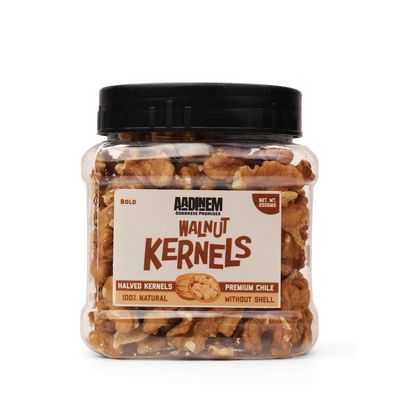 Aadinem Premium Walnut Kernels, 100% Natural Halved Chile Walnuts, 250g, Rich in Omega-3 for Brain and Heart Health