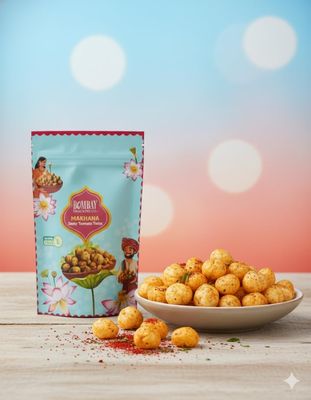 Bombay Snacking Company Tangy Tomato Makhana | Tangy Flavour | Roasted Snack | 60g