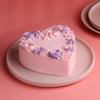 FlowerAura Premium Combo of Fresh Live 3 Pink Roses Flower Bouquet With Delicious 500g Heart Shape Choco Cake For Birthday | Anniversary | Valentine's Day | New Year | Christmas (Same Day Delivery) view 3