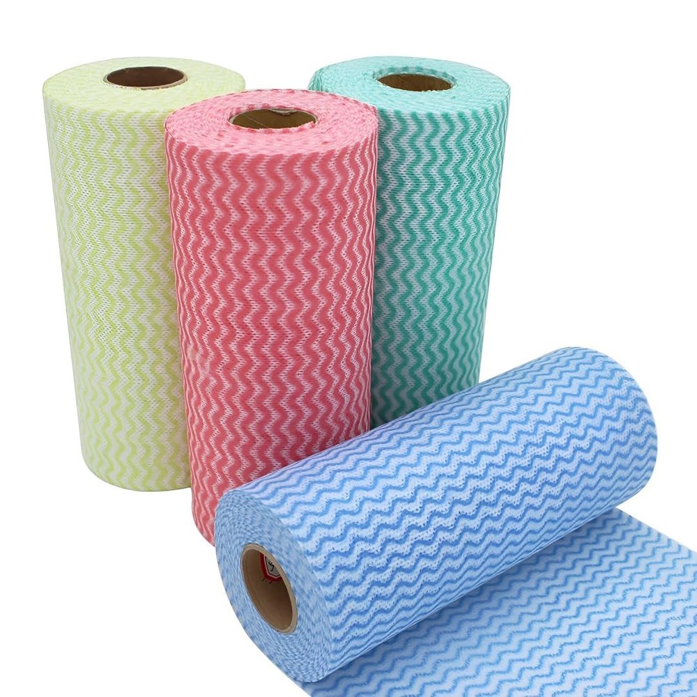 Darshnee Reusable Cleaning Wipe, Household &Kitchen Towels,Disposable Cleaning Cloth, Dish Cloth Dish Towels Dish Rags Reusable Kitchen Paper Towels, Wash Towels, 1 Rolls of Approx 80 Sheets