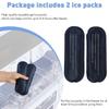 HANNEA Insulin Cooler Travel Case Hard EVA Shell Compact Portable Cold Storage Box Small Ice Box for Travelling with Carabiner, 2 Ice Packs, 20.5x7x4.5 cm, Reliable Insulin Travel Case view 3