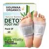 DOURMAA ORGANICS Herbal Detox Foot Patches for Body Cleansing, Stress Relief & Better Sleep | Natural Bamboo Vinegar Foot Pads for Daily Wellness | Pack of 10-100 Patches view 2