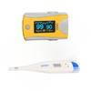 Vinon Digital Pulse Oximeter and Thermometer Combo Pack, Medical Grade Health Monitoring Devices with LCD Display, Yellow and Blue view 1