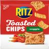 DECADENT FOODS RITZ Toasted Chips Veggie Flavored Crackers, Crispy Snacks with Natural Vegetable Seasoning, 229g (Product Of USA) view 1
