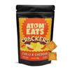 Atom Eats Chilli & Cheddar Crackers - 60g (Pack of 1) | Baked Cheddar Cheese Crackers with a Chilli Kick | Light & Crunchy Snacks, Perfect for Travel, Parties, Movies - Chatpata Flavor, Ideal for Namkeen Lovers - Snack Pouch | Imported Quality | view 1