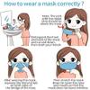 Glovery 3-Ply Disposable Face Masks Non-Woven, Breathable, Soft Ear Loops, Adjustable Nose Clip Protective Mask for Daily Use, Travel, School, Office (500, Blue) view 2