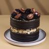 FlowerAura Premium Combo of Air Purify Jade Indoor Plant In Plastic Pot With Delicious 500g Chocolate Cake For Birthday | Anniversary | Valentine's Day | New Year | Christmas (Same Day Delivery) view 2