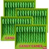 Christmas Candy Canes By COUGAR Peppermint Flavour 12pcs Box (Pack of 4) | Green & White Festive Christmas Candy | Ideal for Tree Decoration, Gifting, Snacking, Hot Chocolate Topping, Party Favors & Holiday Treats | Individually Wrapped (144g) view 1