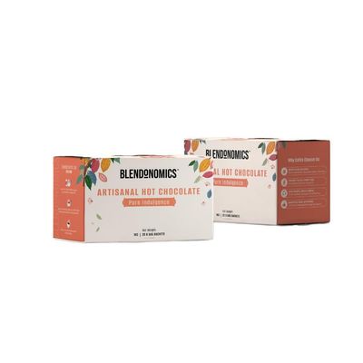 Blendonomics Hot Chocolate Premix | Thick & Creamy Caf Style Drinking Chocolate | Artisanal Powder Blend | 1 Kg Box (Tiramisu)