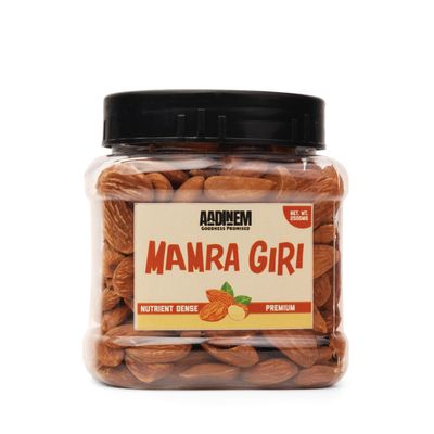 Aadinem Premium Mamra Giri Almonds, Nutrient Dense Dry Fruits, 250g Jar