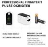 Vinon Licht Digital Pulse Oximeter, Fingertip Blood Oxygen Saturation Monitor with OLED Display, SpO2 and Heart Rate Measurement Device, White and Black view 2
