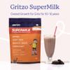 Gritzo SuperMilk Overall Growth (10-12y Girls), 11g Protein Powder (Double Chocolate, 800g) | Zero Refined Sugar, 20 Vitamins & Minerals view 2