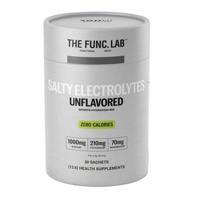 The Func. Lab Daily Electrolytes - Unflavoured | 30 Sachets | Instant Hydration Powder with Sodium, Potassium, Magnesium | Sugar-Free, No Preservatives | Instant Energy, Performance & Recovery Drink