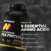 NUTRABAY Gold 100% Pea Protein Powder - 2kg, Rich Chocolate Crme | 25g Protein, 4.6g BCAA, 5g Fiber | Complete Amino Profile | Tastiest & Smoothest Vegan, Plant Protein | Muscle Gain & Fast Recovery view 3