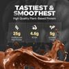 NUTRABAY Gold 100% Pea Protein Powder - 1kg, Rich Chocolate Crme | 25g Protein, 4.6g BCAA, 5g Fiber | Complete Amino Profile | Tastiest & Smoothest Vegan, Plant Protein | Muscle Gain & Fast Recovery view 2