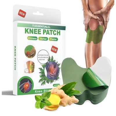 T Essentials Knee Pain Relief Patches Pack of 20 Patches, Natural Ingredients Instant Relief from Joint Knee Pain Inflammation Patch Sticker Plaster for Joint & Muscle