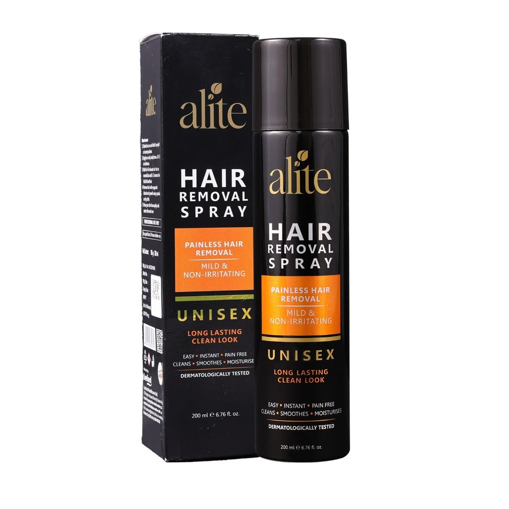 Alite Hair Removal Spray for Men & Women | Painless & Irritation Free Body Hair Removal Spray for Chest, Arms, Underarms, Bikini Line & Legs 200 ml