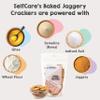 SelfCare By Suman Agarwal Baked Jaggery Crackers - 125g (Pack of 1) | Healthy | Sweet - Snacks - Namkeen - Grocery | Crunchy - Tea time Snacking | Travel & Jain Friendly | No Added Preservatives view 2