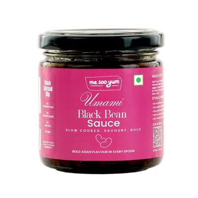 MeSooYum Umami Black Bean Sauce, Fermented Black Soya Bean with Chilli Oil, No Refined Sugar, No Preservatives, No MSG, Made with Fresh Ingredients & Cold Pressed Oil