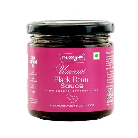 MeSooYum Umami Black Bean Sauce, Fermented Black Soya Bean with Chilli Oil, No Refined Sugar, No Preservatives, No MSG, Made with Fresh Ingredients & Cold Pressed Oil