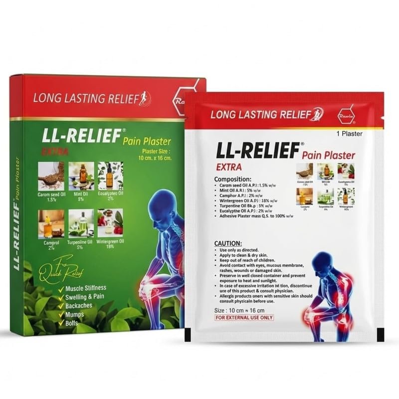 Back & Neck Pain Relief Heat Therapy Patches x 12 | Starts Working in 10 Minutes |12+ Hours Long-Lasting Relief | Reduces Swelling & Improves Mobility |Natural Wormwood Extract Joint Pain Relief Patch