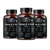 GenZ Grow Lung and Liver Detox Supplement with Milk Thistle Extract 600mg (30:1) N-Acetyl Cysteine| Cordyceps| Beetroot| Support Fatty Lung and Liver and helps Detoxification & Digestion (Pack of 3) view 1