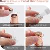 11 Ismael Portable Painless Facial Hair Trimmer Hair Removal Machine for Women  USB Rechargeable with LED Light (1Pcs) (White) view 4