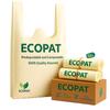 ECOPAT Biodegradable Carry bag Small [10X14] | Eco friendly-Bio bags for home, grocery, shopping | Polythene free Bags | Durable & Recyclable Material view 1